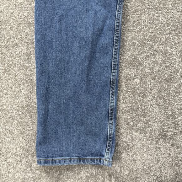 Levis 505 Mens Jeans 34x30 Fits‎ 32x30 Blue Denim Reg Fit Straight Leg Classic - Picture 9 of 10